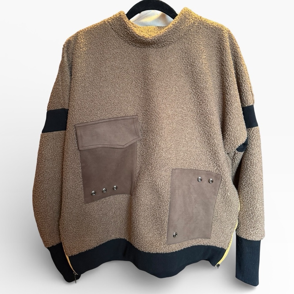Tan and Black Sweater - Warm - Cozy - Size Large - Picture 1 of 4